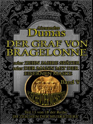 cover image of Der Graf von Bragelonne. Band V